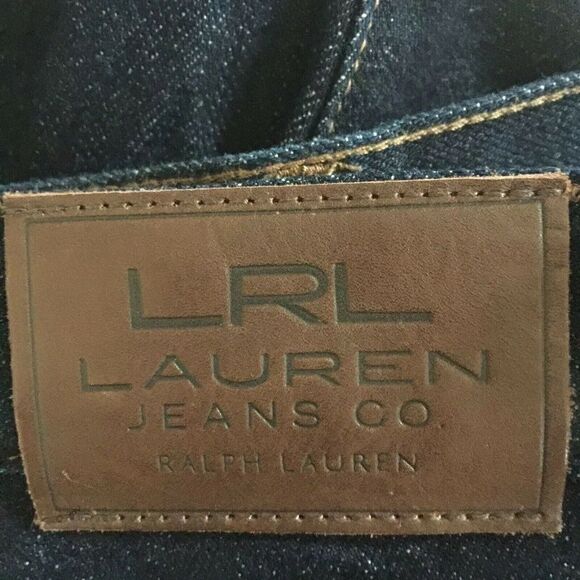 LRL Lauren Button Flap Pocket Dark Bootcut 2 - Picture 6 of 7